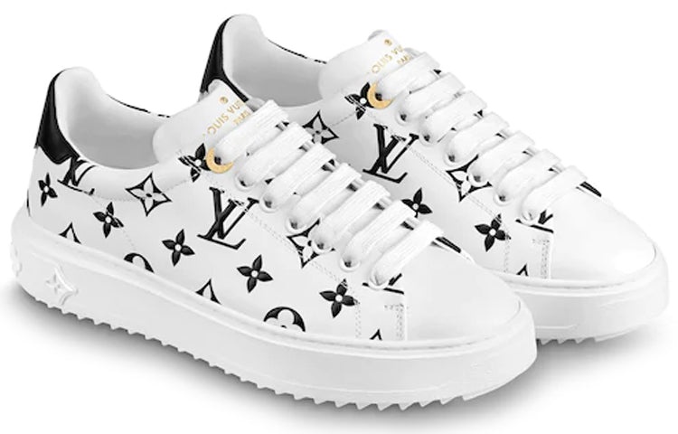 (WMNS) LOUIS VUITTON LV Time Out Sneakers Black/White 1A87NF - 3