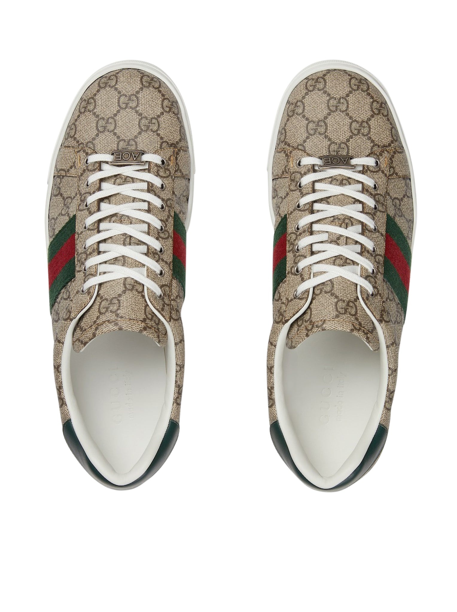 GUCCI ACE MEN`S SNEAKER WITH WEB DETAIL - 4
