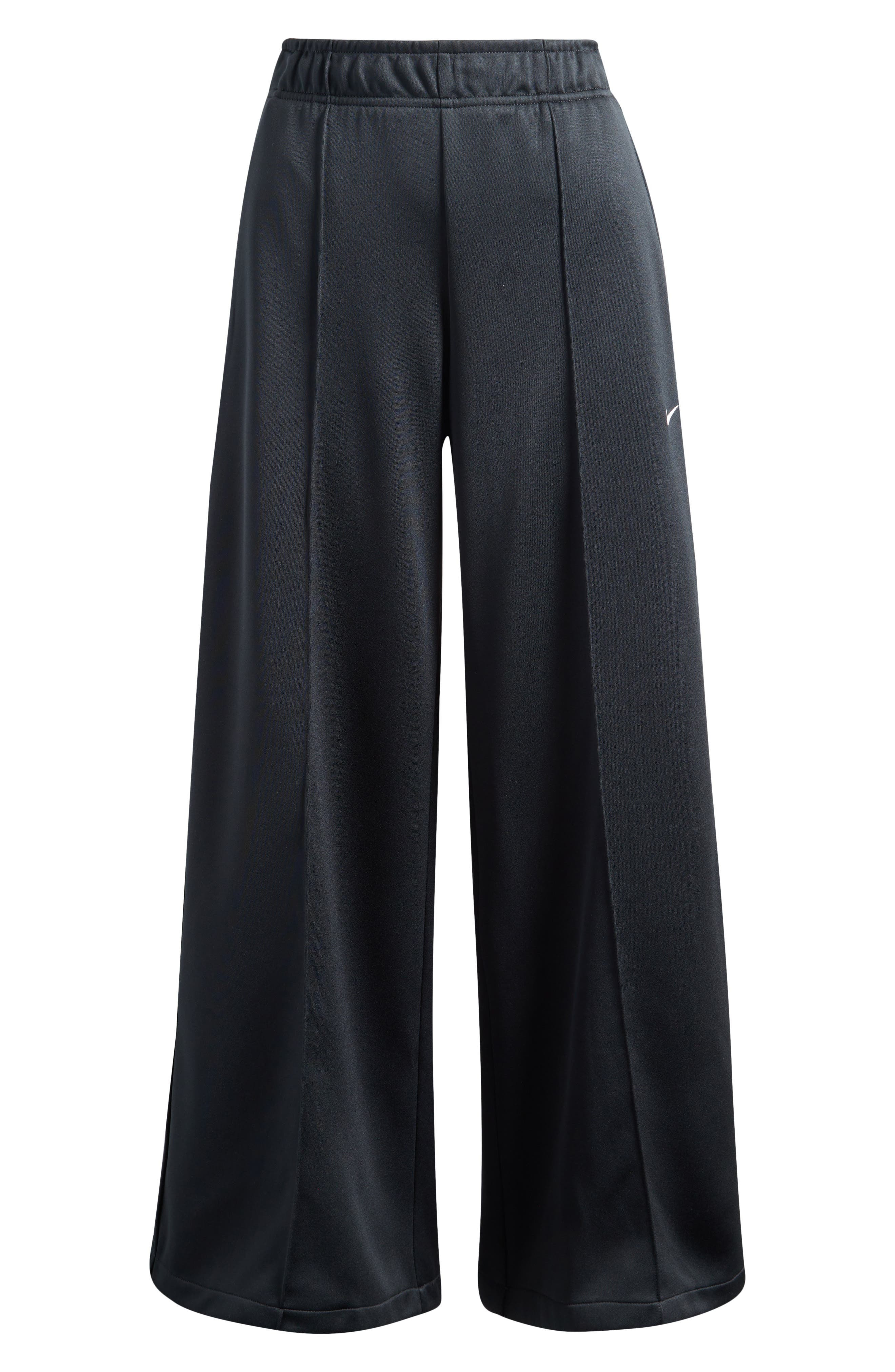 Nike Sportswear Wide Leg Track Pants in 010 Black/sail at Nordstrom - 4