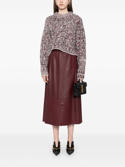 Vince gathered leather skirt outlook