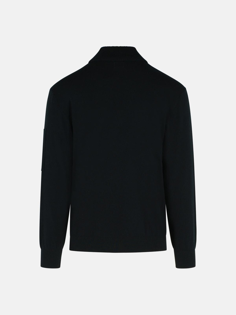 C.P. Company 'LENS' BLACK VIRGIN WOOL BLEND TURTLENECK SWEATER outlook