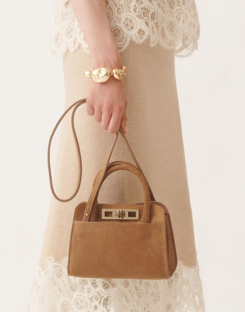 Small suede handbag 6