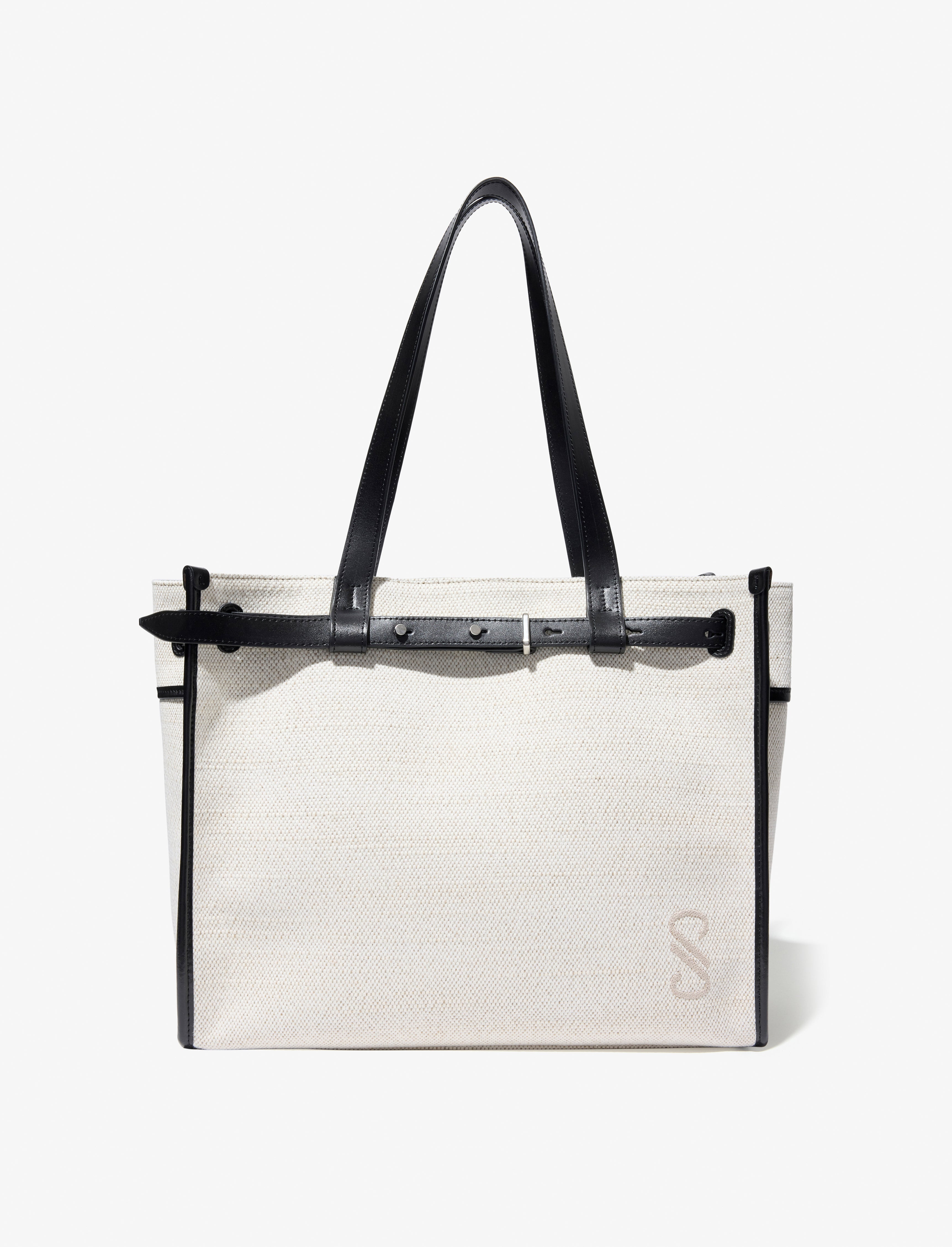 Belted Tote in Canvas - 1