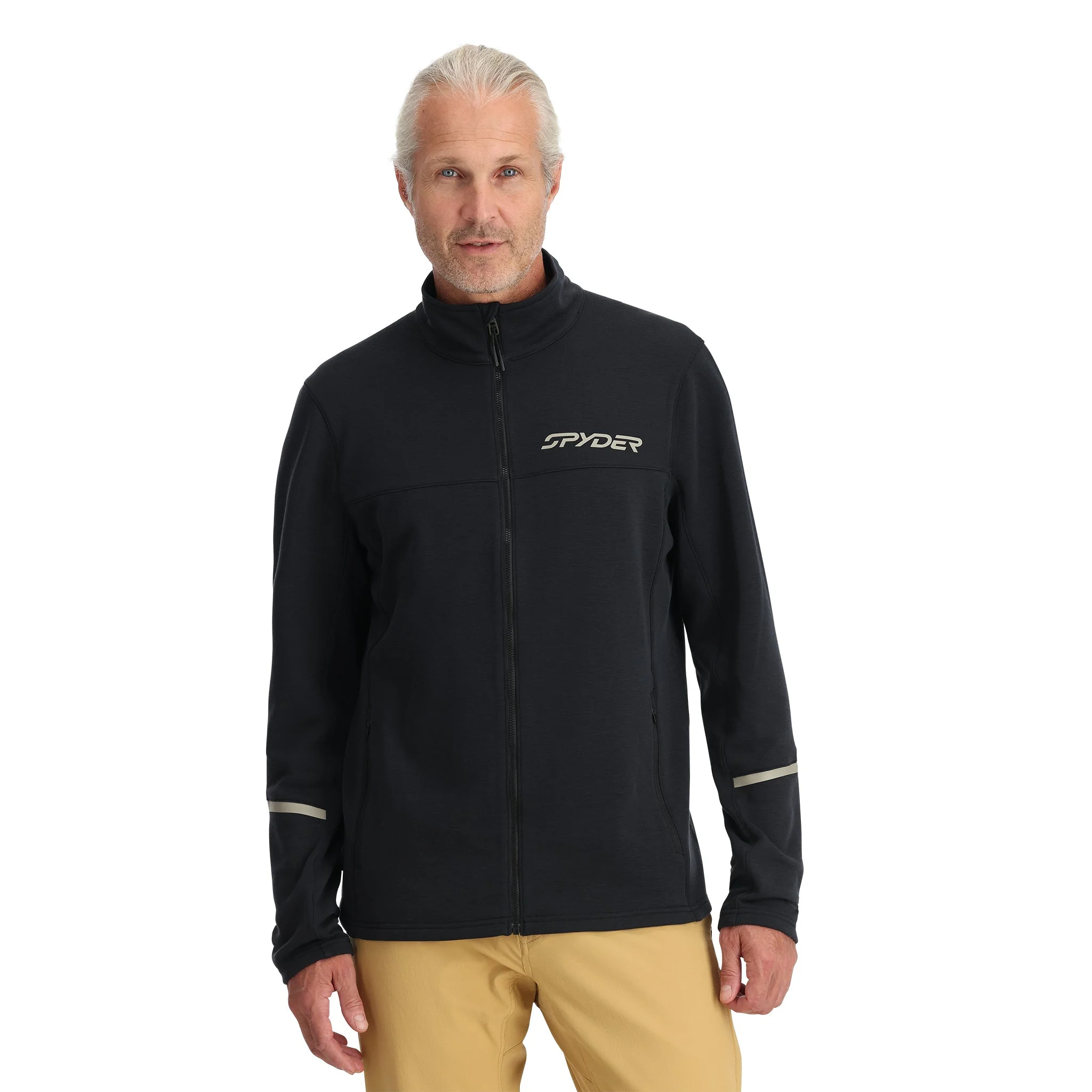 Mens Speed Fleece Full Zip Jacket - Black - 1