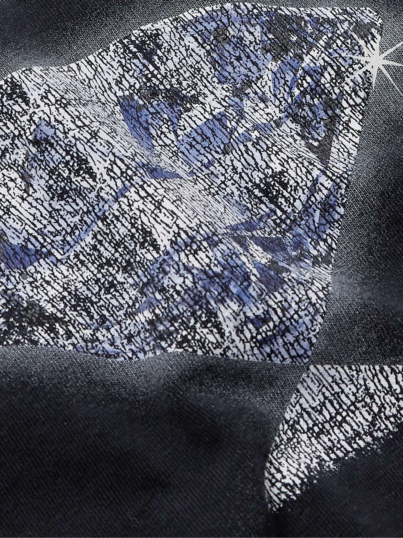 Logo-Print Distressed Cotton-Jersey T-Shirt - 5