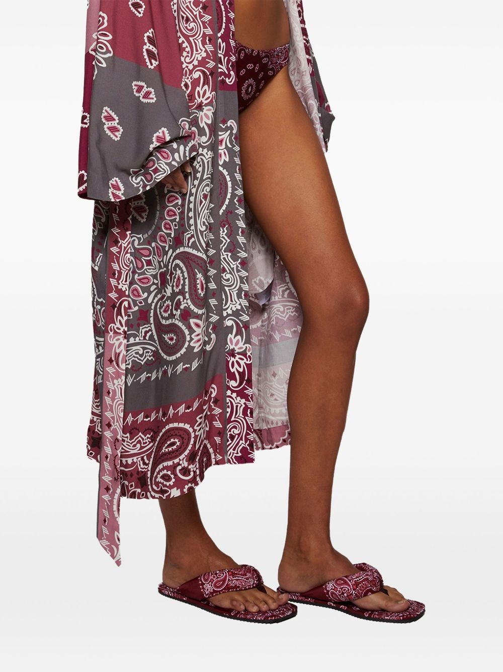 bandana-print slides - 5
