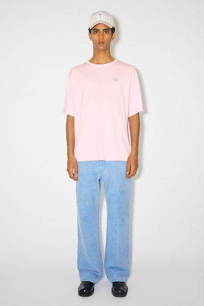 Acne Studios Crew neck t-shirt - Relaxed fit - Light pink outlook