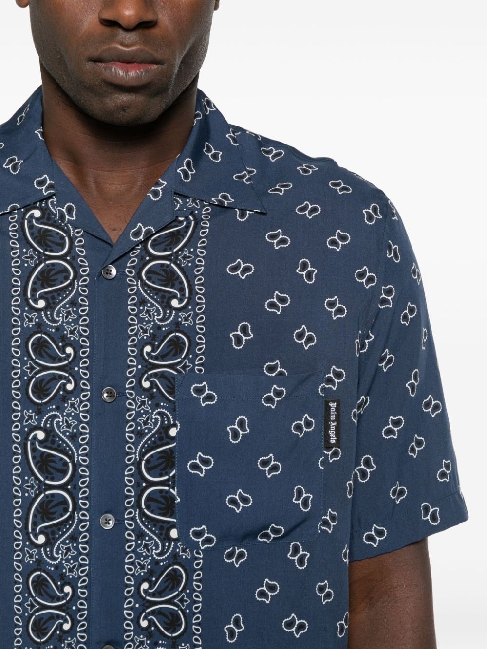 paisley-print bowling shirt - 5