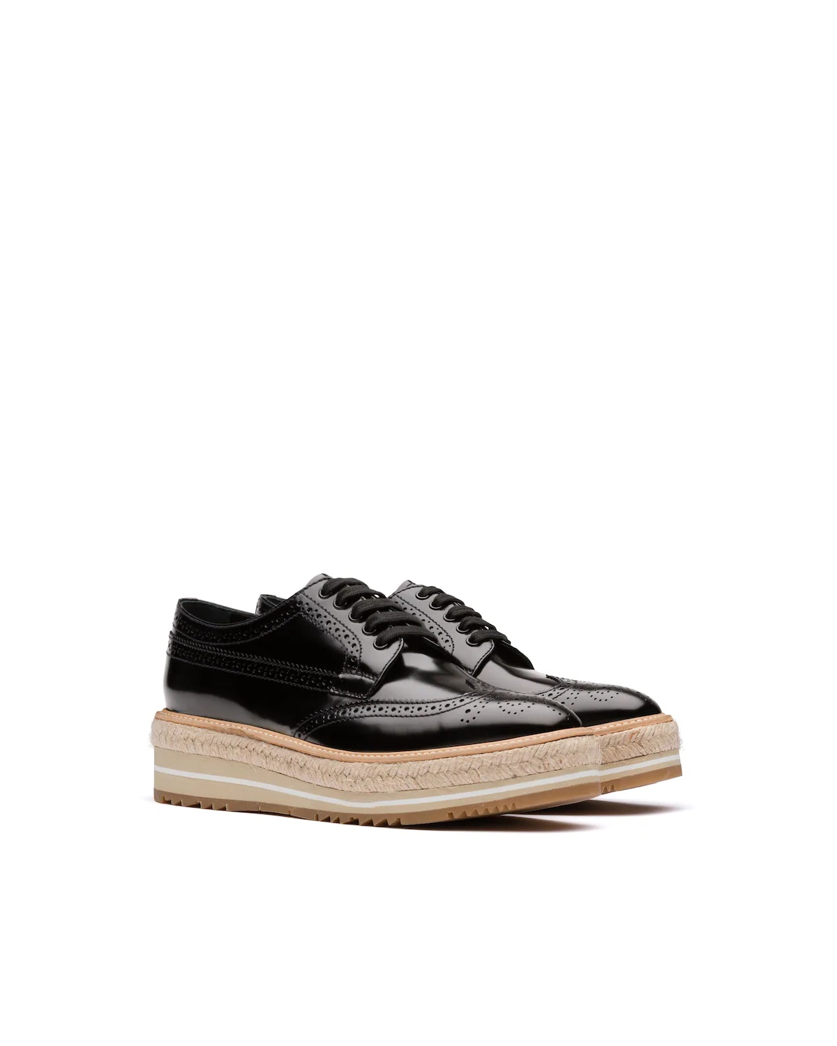 Microsole brushed leather shoes - 1