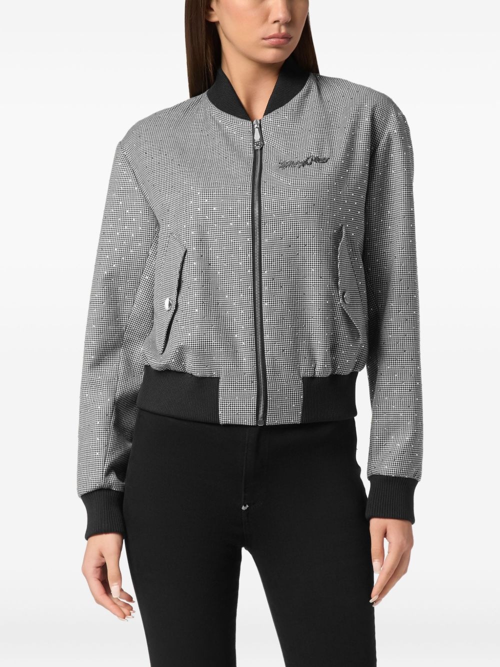 cropped bomber jacket - 3