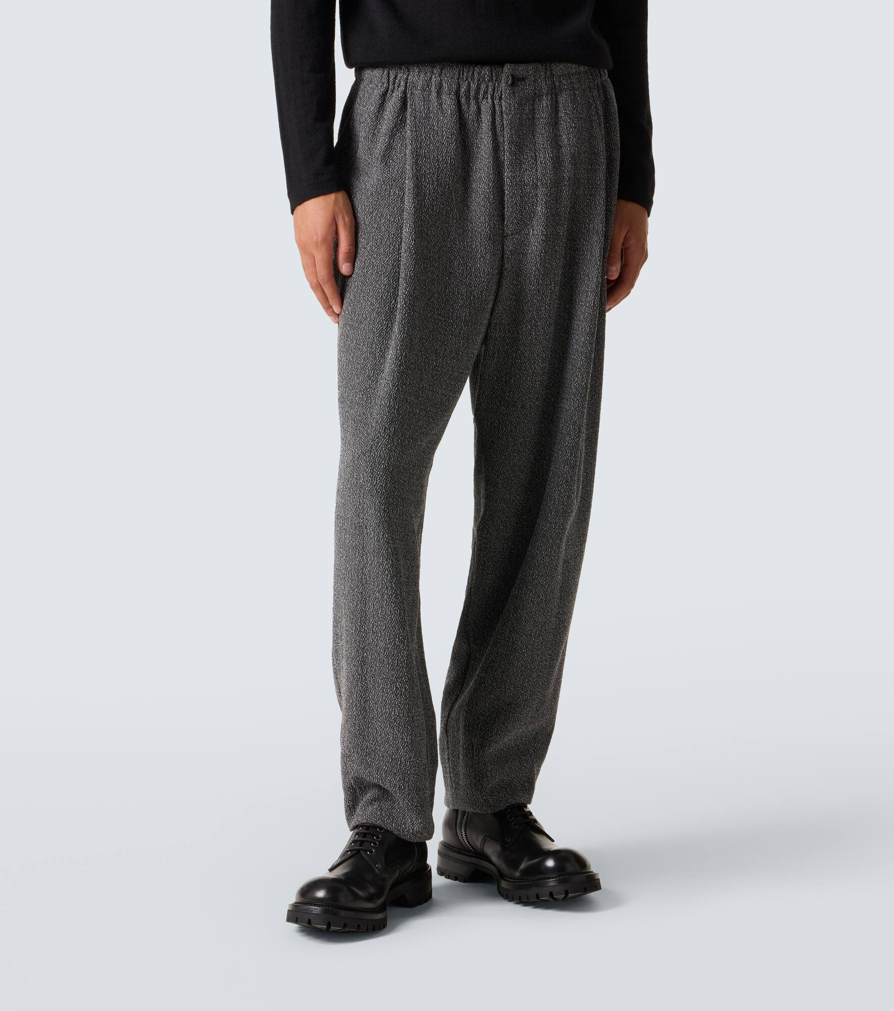 Mid-rise wide-leg pants - 3