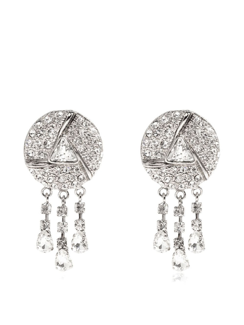 stone embellished drop earrings 1