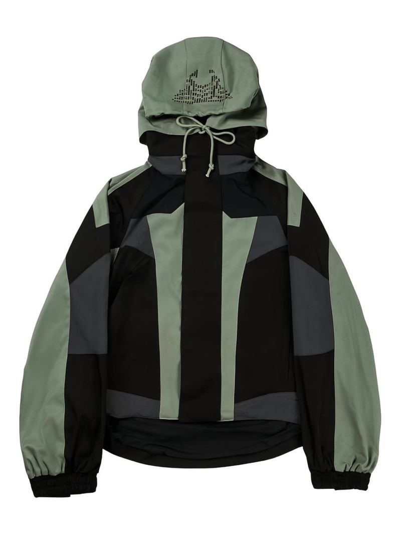panelled hooded jacket 1