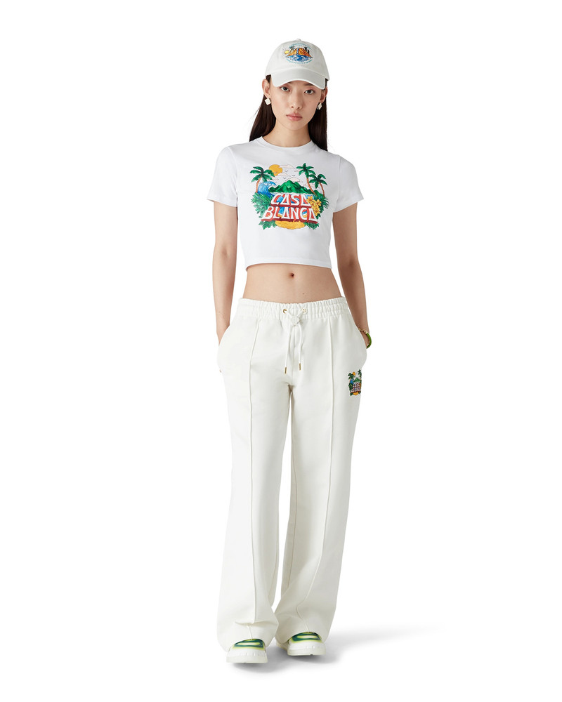 CASABLANCA Casa Beach Wave Cropped T-Shirt | Casablanca Paris outlook
