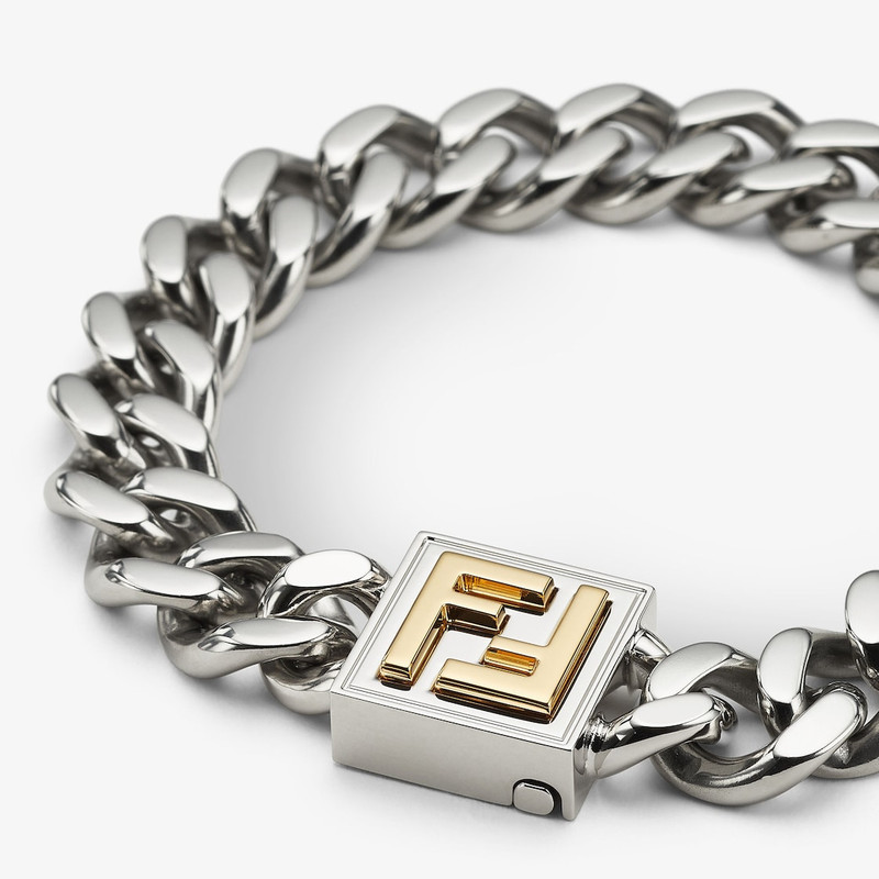FENDI Palladium and gold-colored bracelet outlook