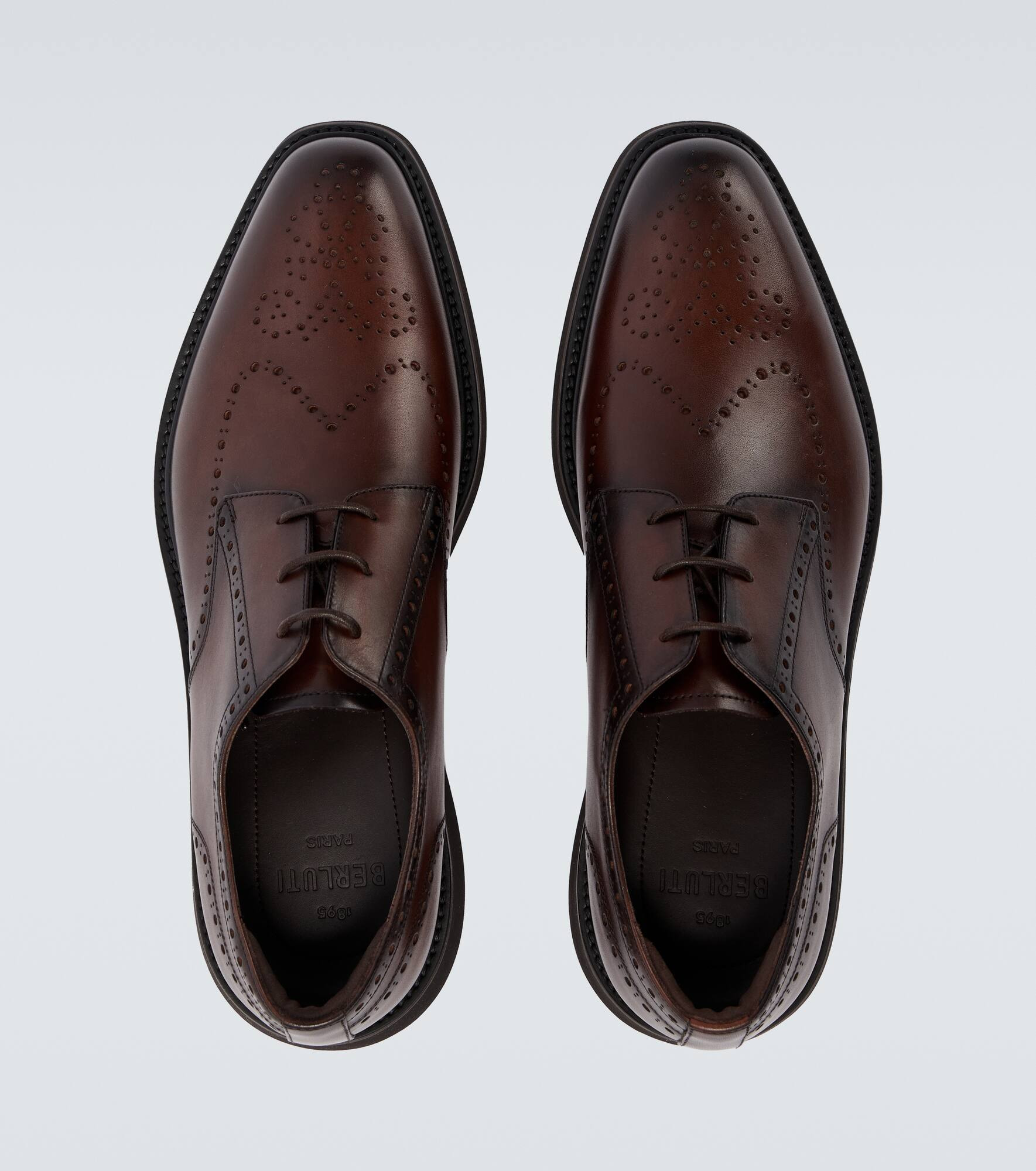 Leather brogues - 4