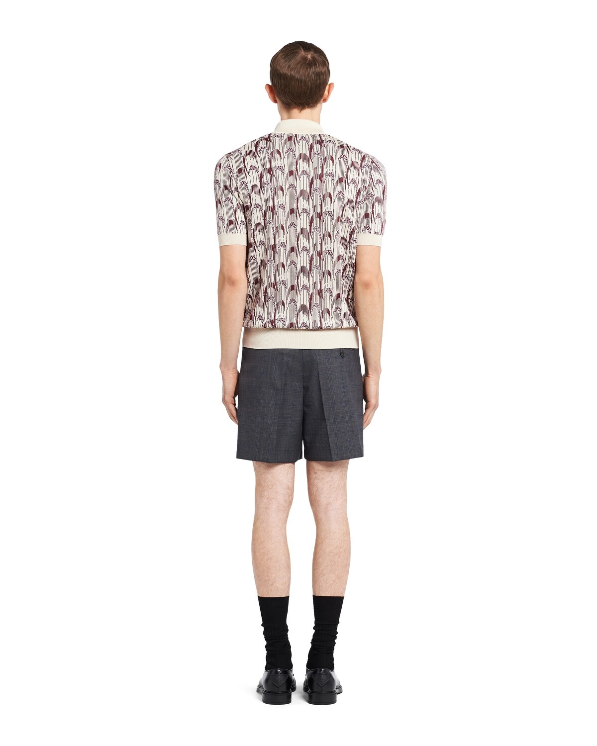 Cotton and silk polo shirt - 4