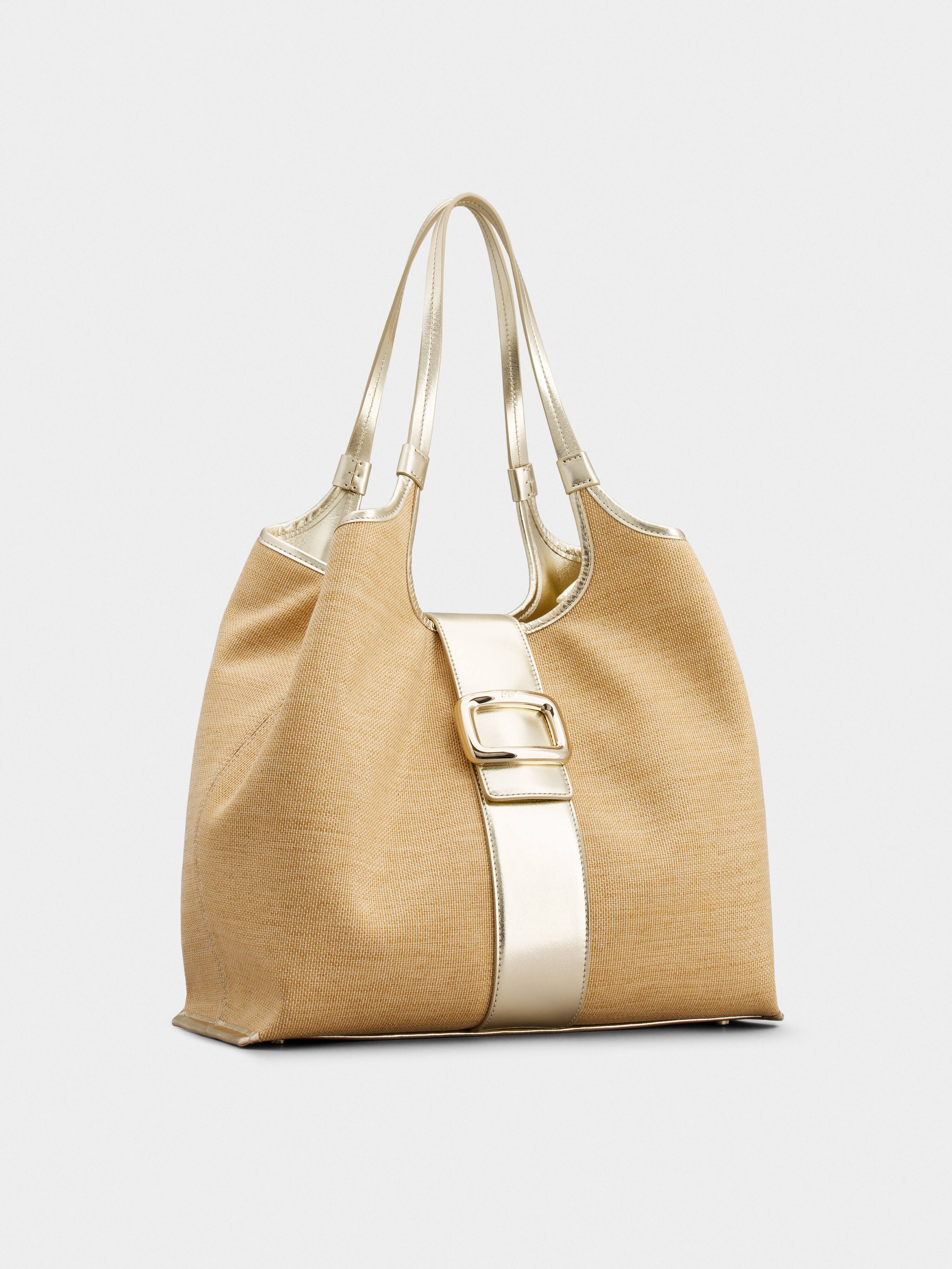 Viv' Choc Medium Shopping Bag in Fabric - 2