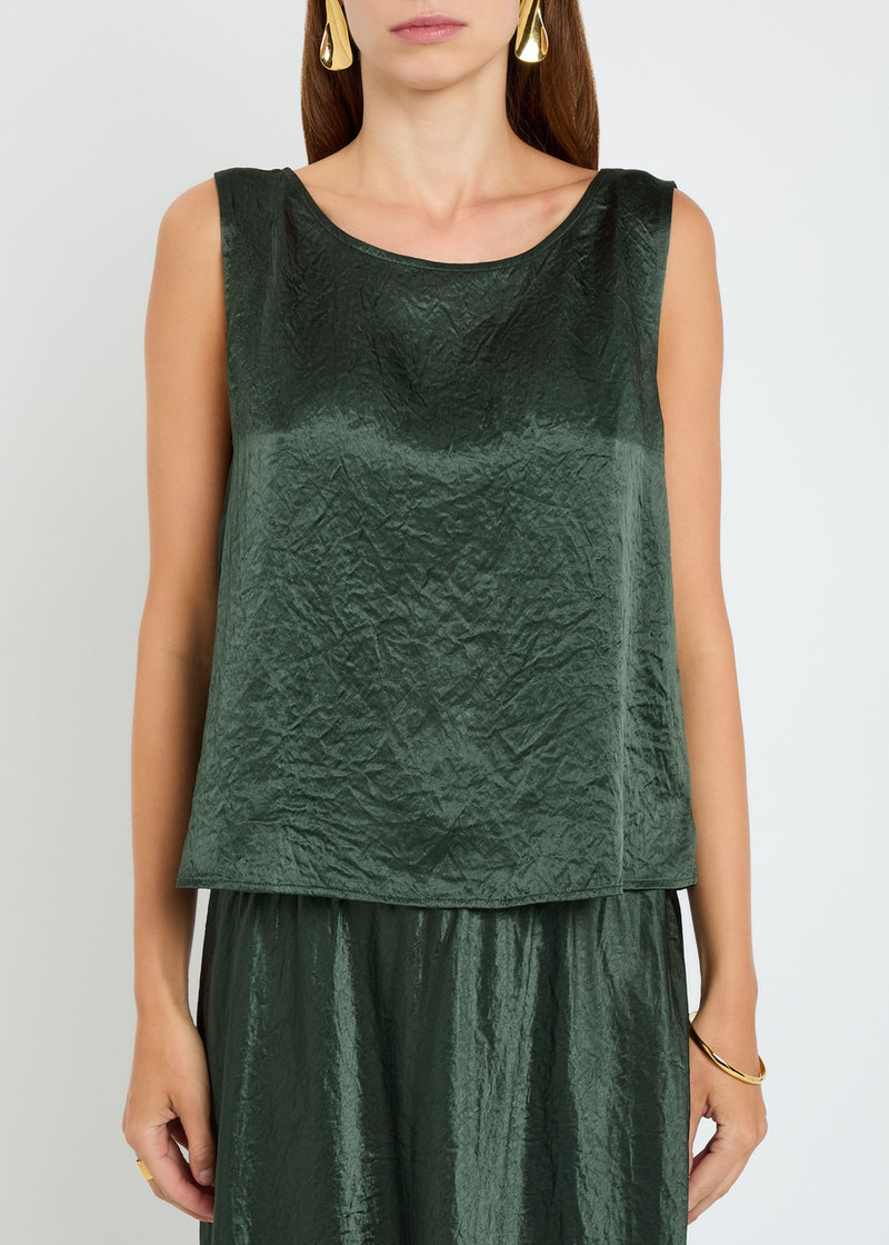 EILEEN FISHER Eileen Fisher Crinkled Satin top outlook