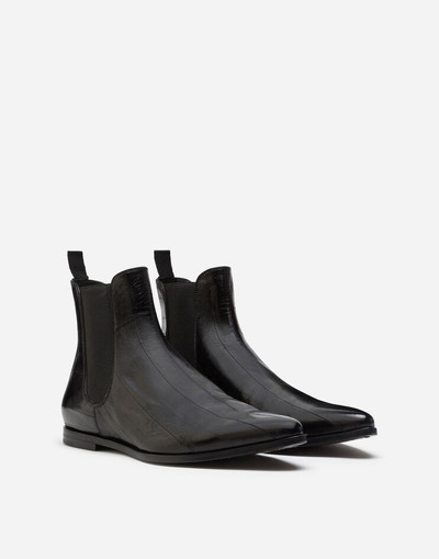 Dolce & Gabbana Eel skin chelsea boots outlook