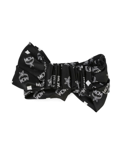 MCM monogram silk satin headband outlook