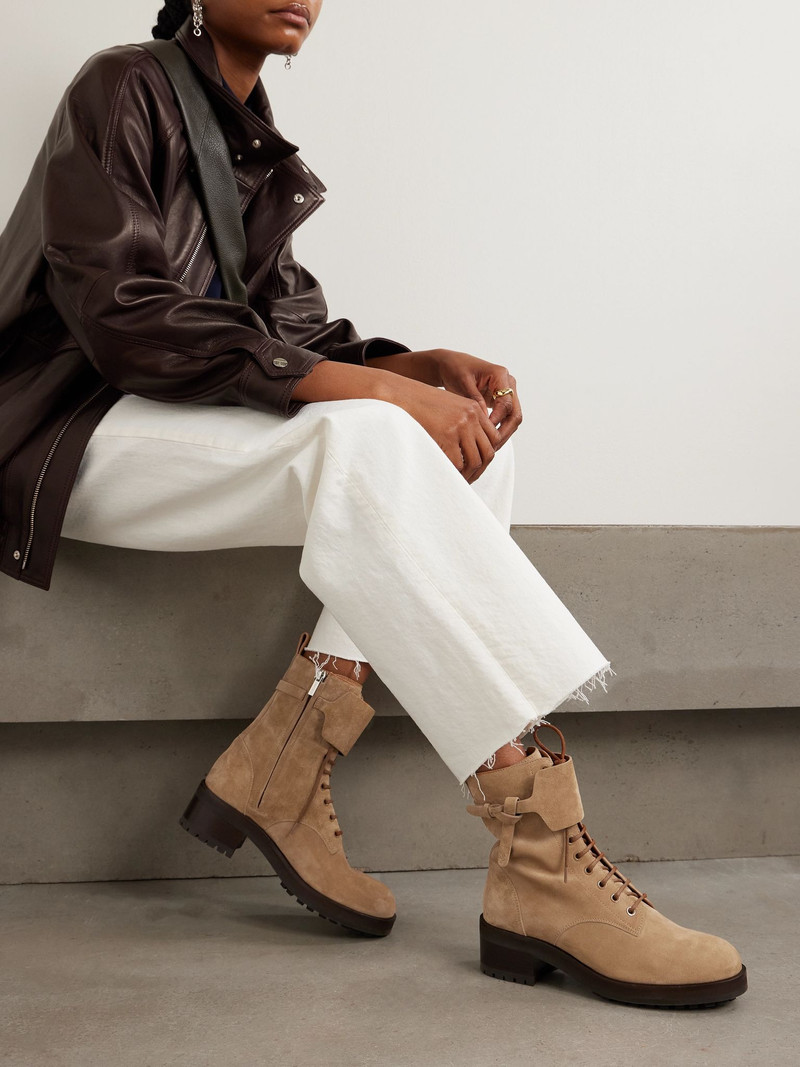JIMMY CHOO Rosabel 55 suede ankle boots Tan outlook