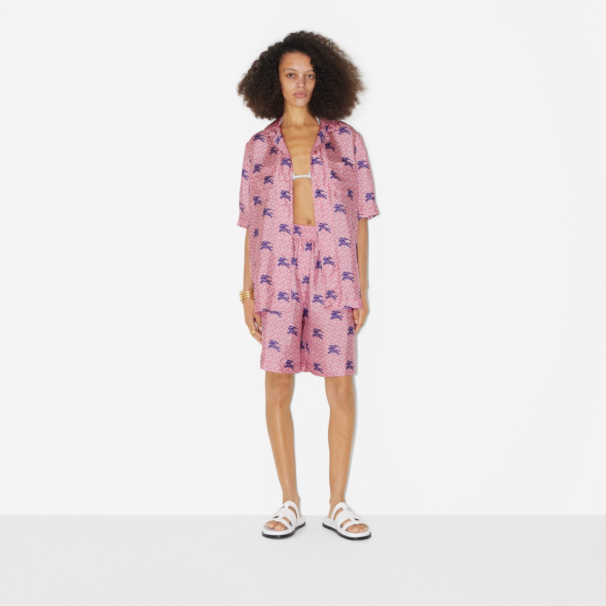 EKD Monogram Silk Pyjama Shirt - 2