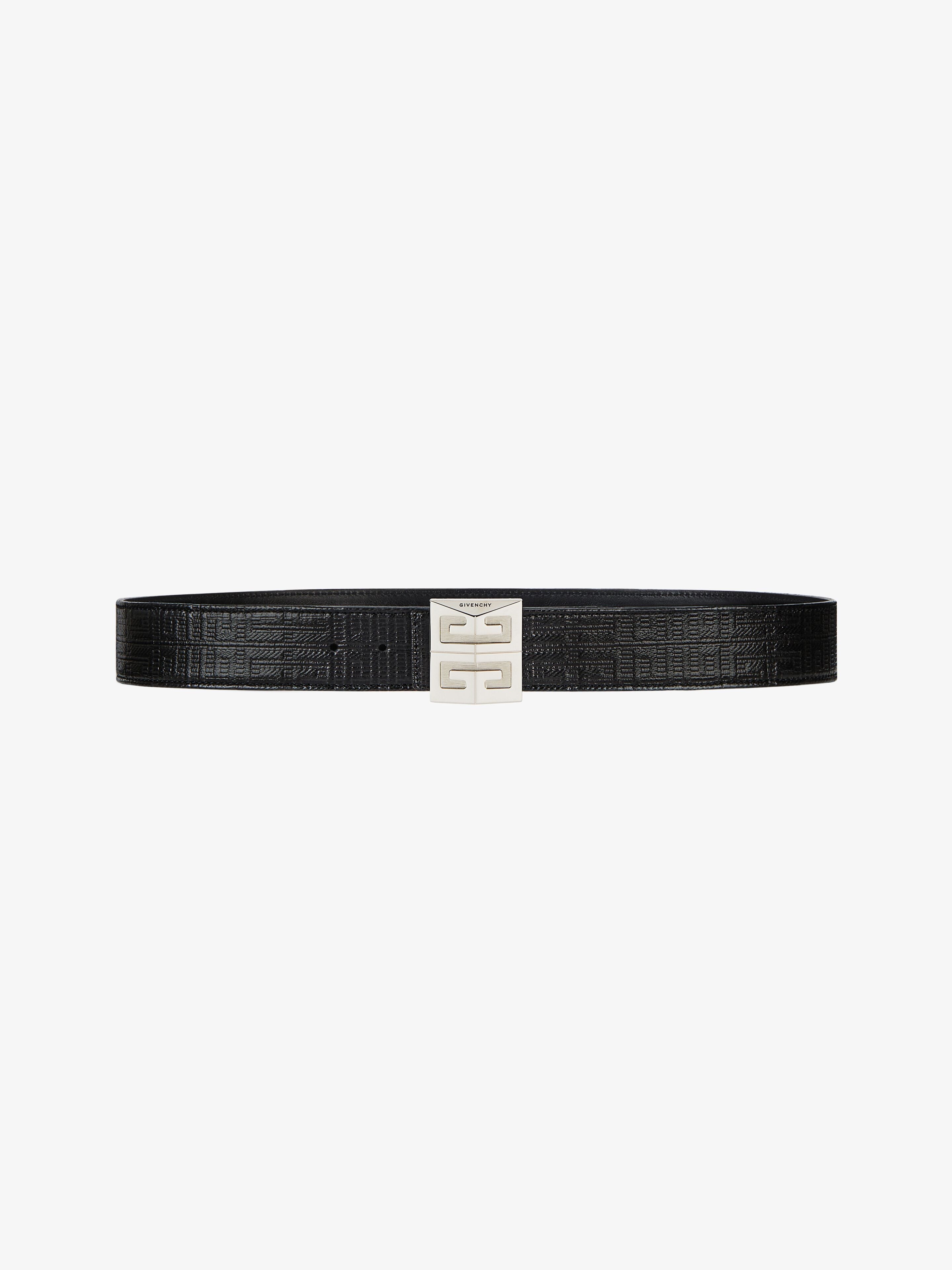 4G REVERSIBLE BELT IN LEATHER AND 4G COATED CANVAS - 1
