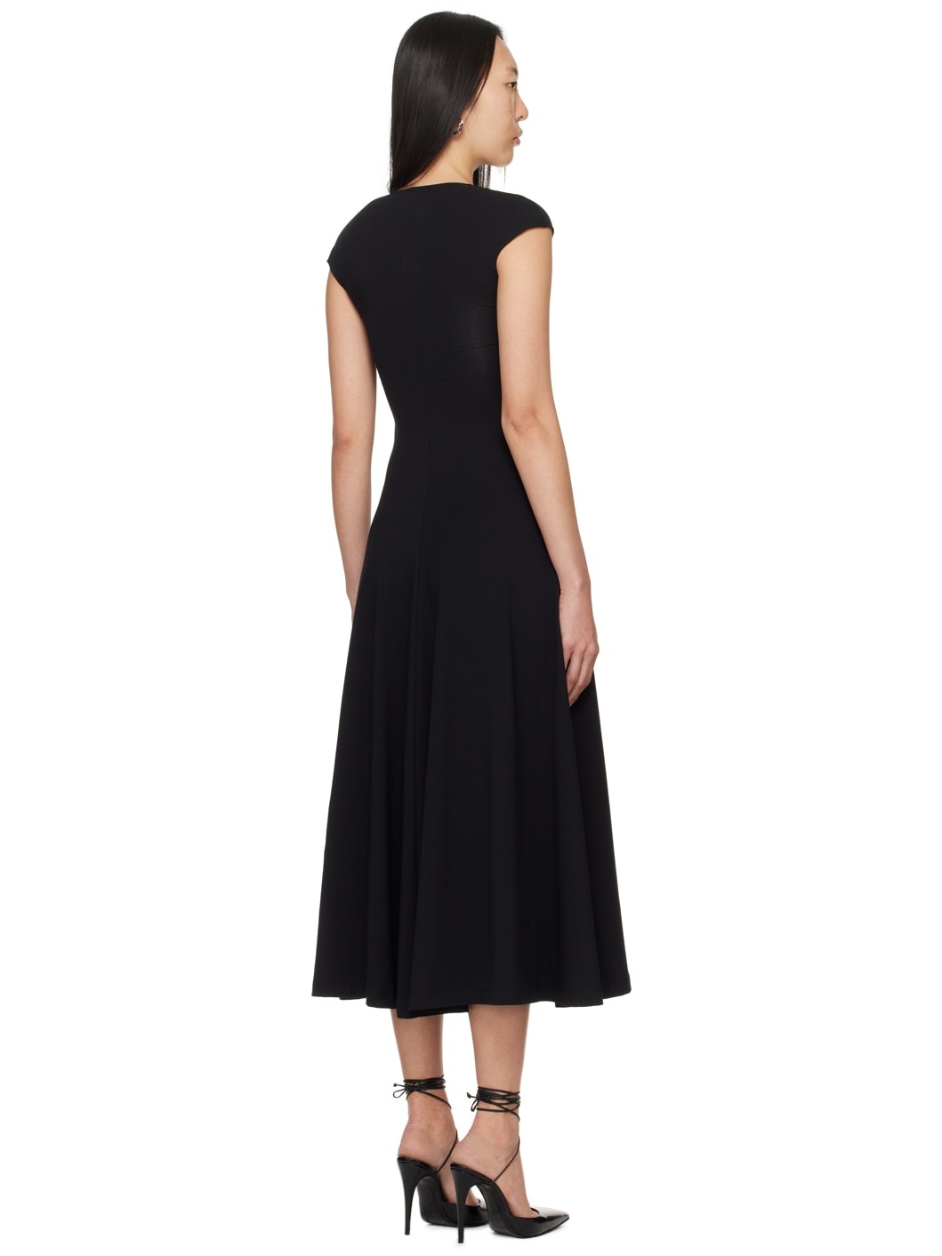 Black Baes Midi Dress - 3