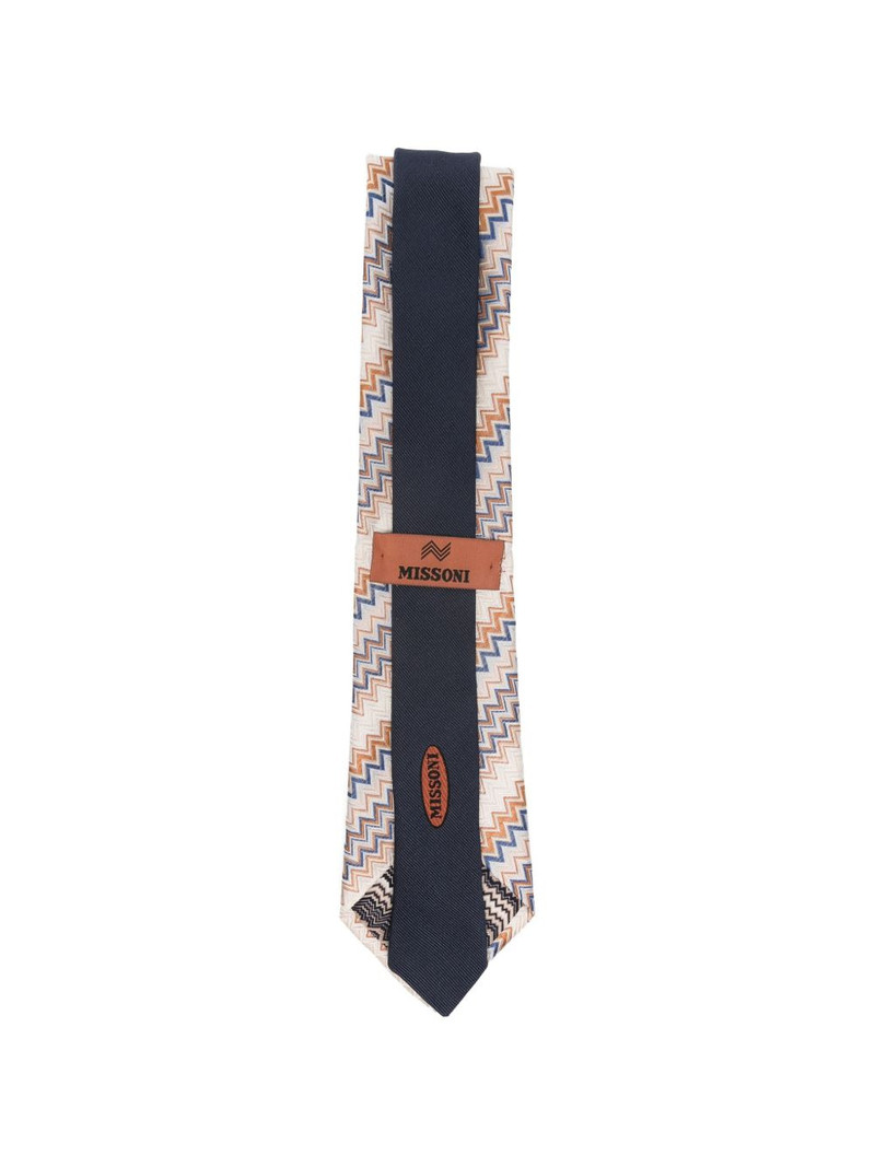Missoni zigzag-pattern tie outlook
