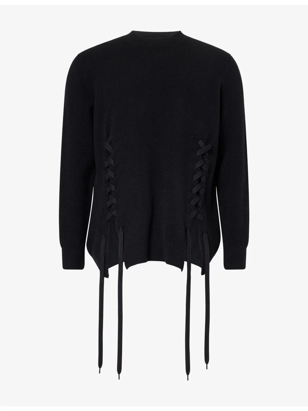Lace-Up Wool-Blend Jumper - 1