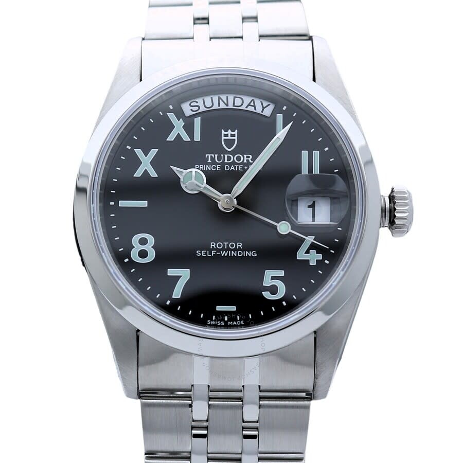 Pre-owned Tudor Date + Day Automatic Black Dial Men's Watch 76200 - 1