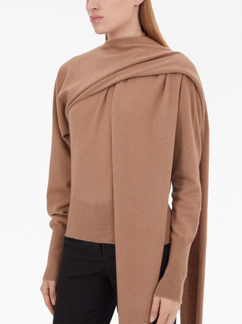 cashmere scarf jumper - 4