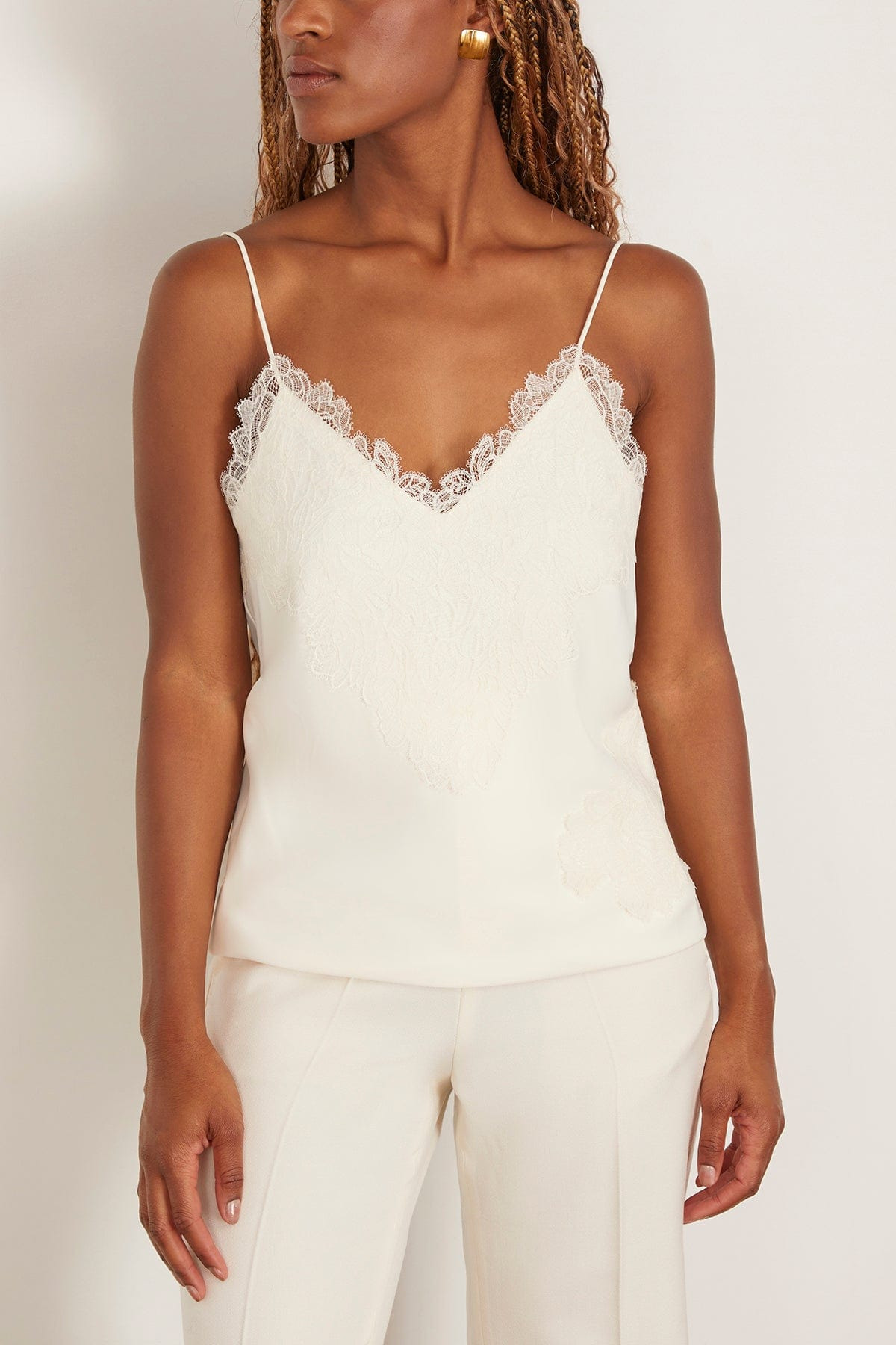 Lace Camisole in Cream - 3