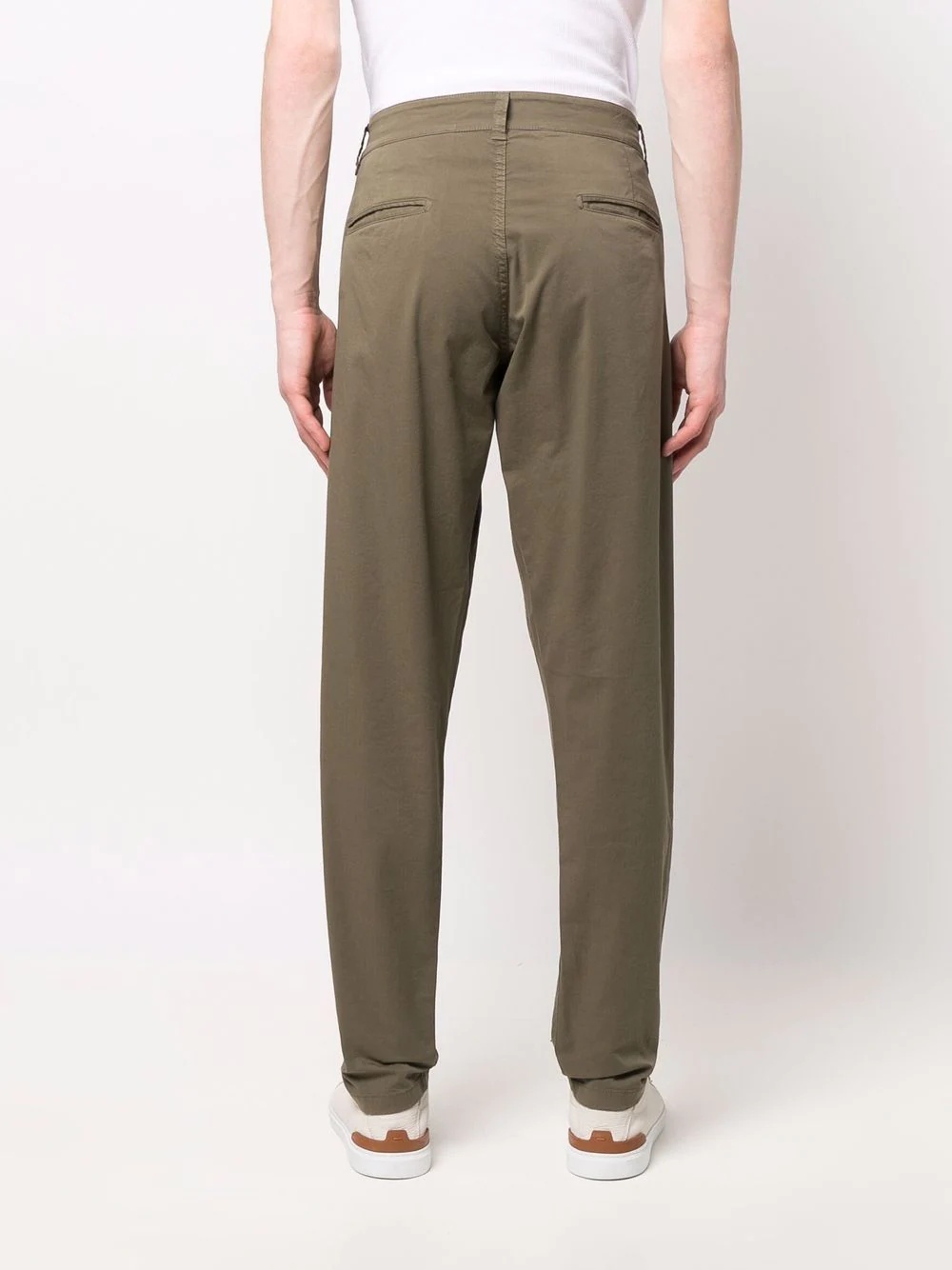 slim-cut chino trousers - 4