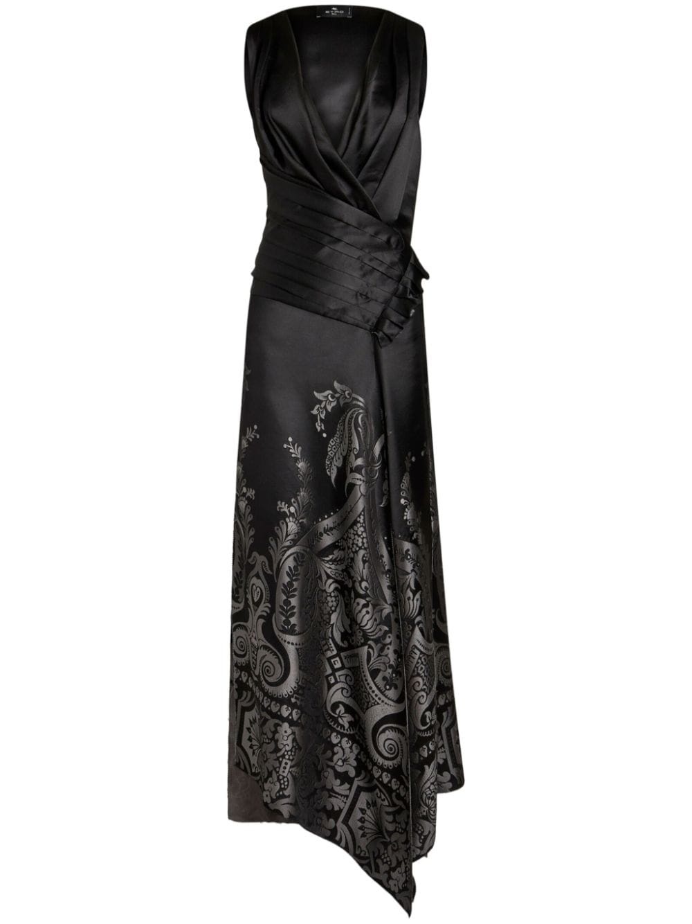 jacquard silk maxi dress - 1