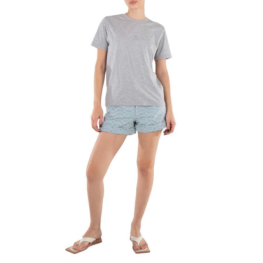 Coach Signature Cotton Denim Shorts, Brand Size 0 (X-Small) - 2