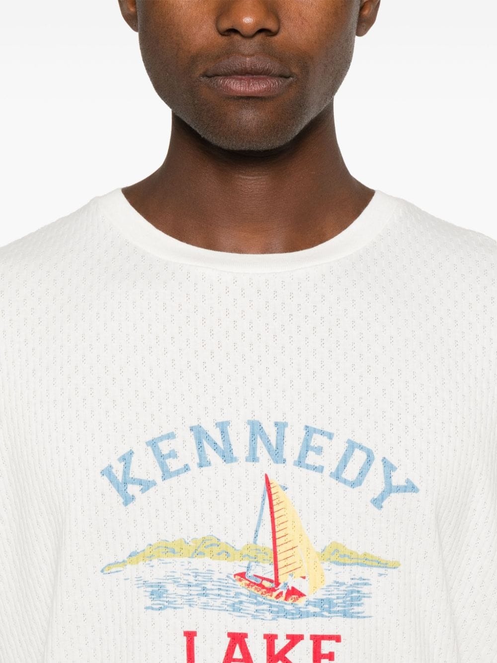 Kennedy Lake-print T-shirt - 4