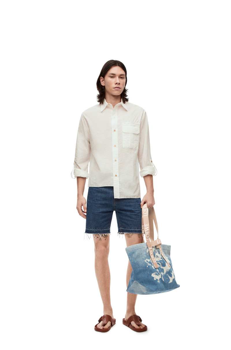 Loewe Fold Shopper in denim outlook