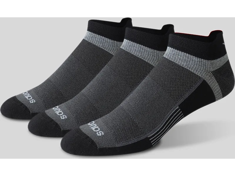 Saucony Inferno Ultralight No Show Tab 3 Pack Socks - 2