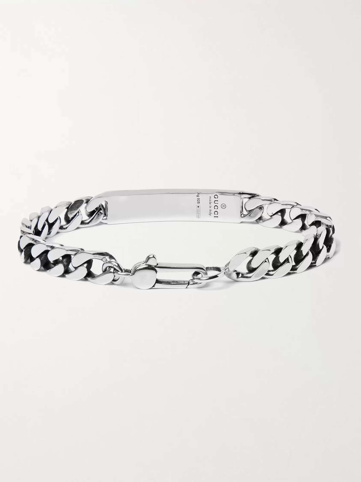 Ghost Engraved Sterling Silver ID Bracelet - 3