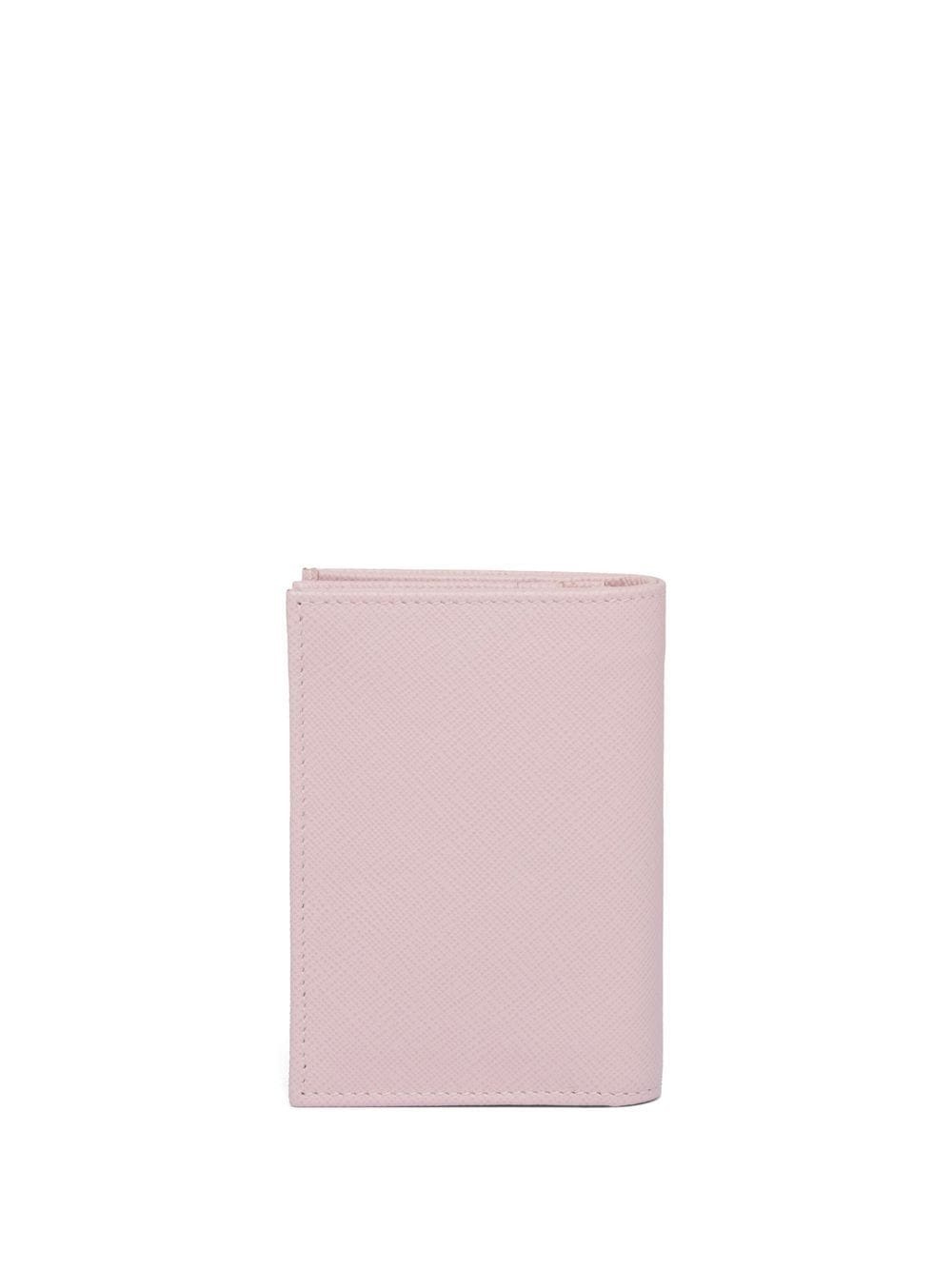 logo-plaque leather wallet - 2