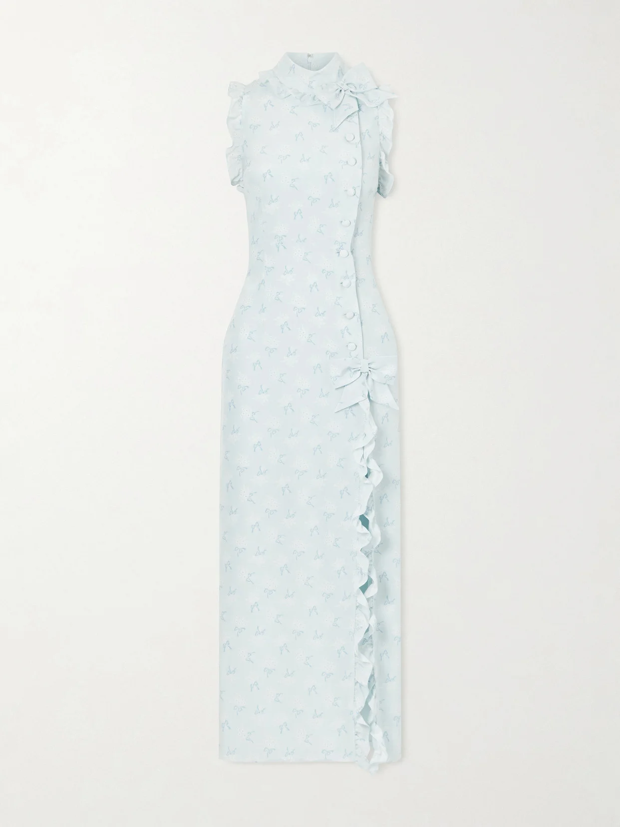 Printed Silk Midi Dress - 1