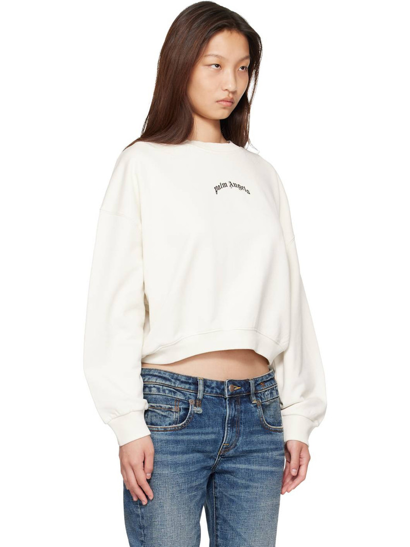 Off-White Curved Logo Crop Sweatshirt 2