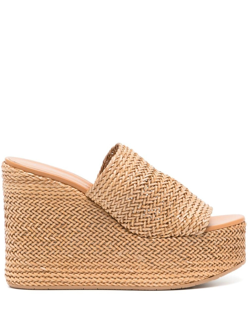 Twiga 80mm wedge mules 1