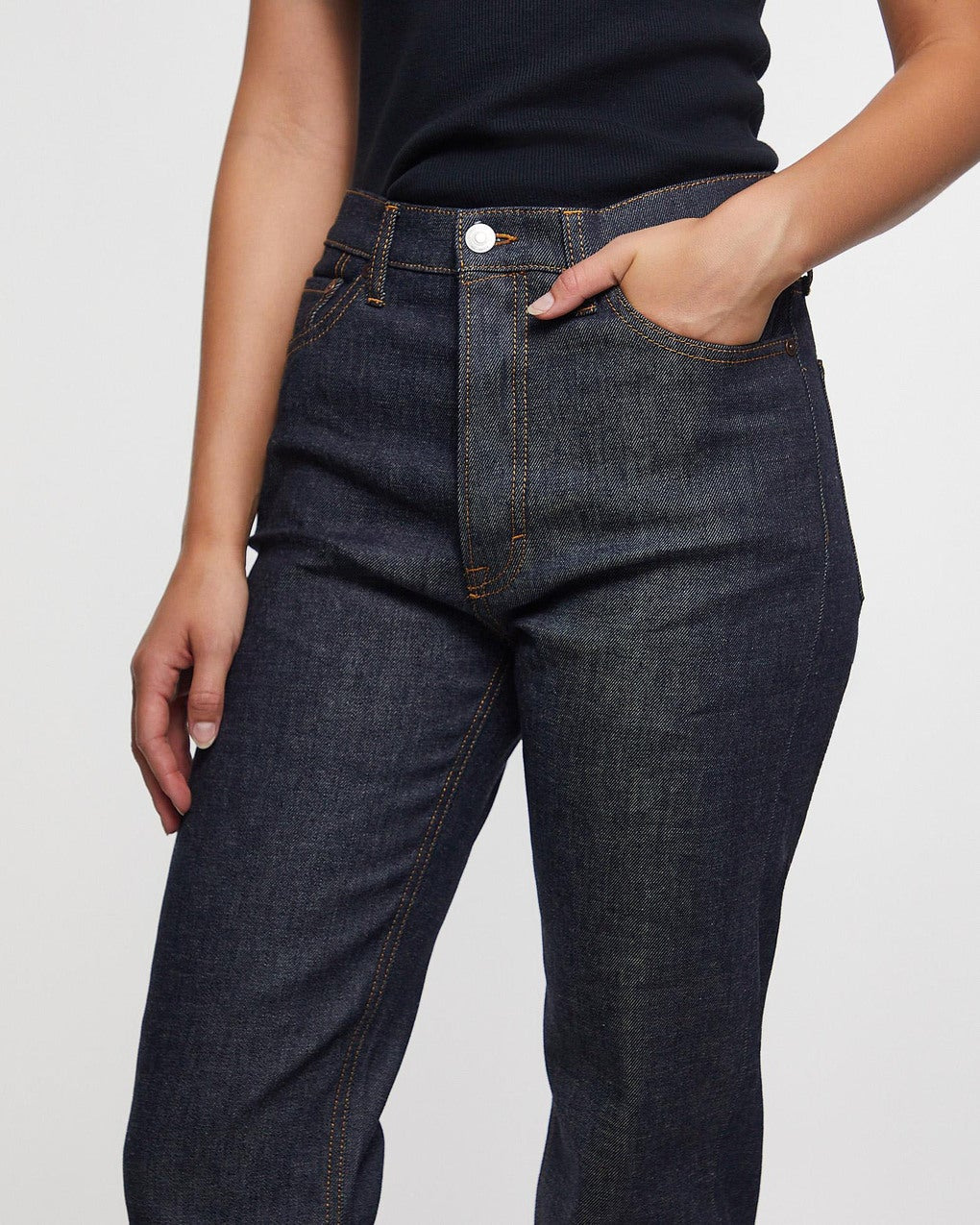 Jeans Straight Leg Denim Denim - 5