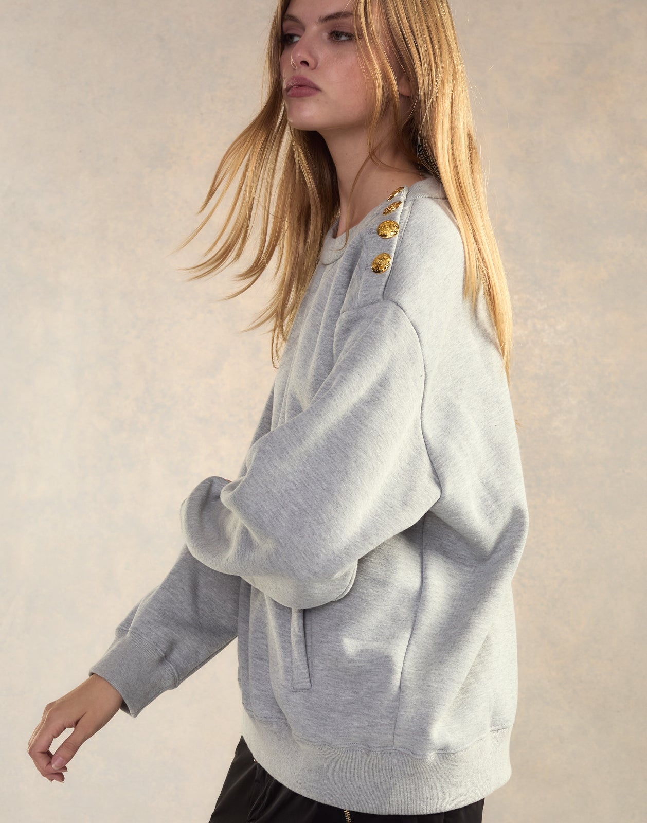 Button Up Sweatshirt - 5