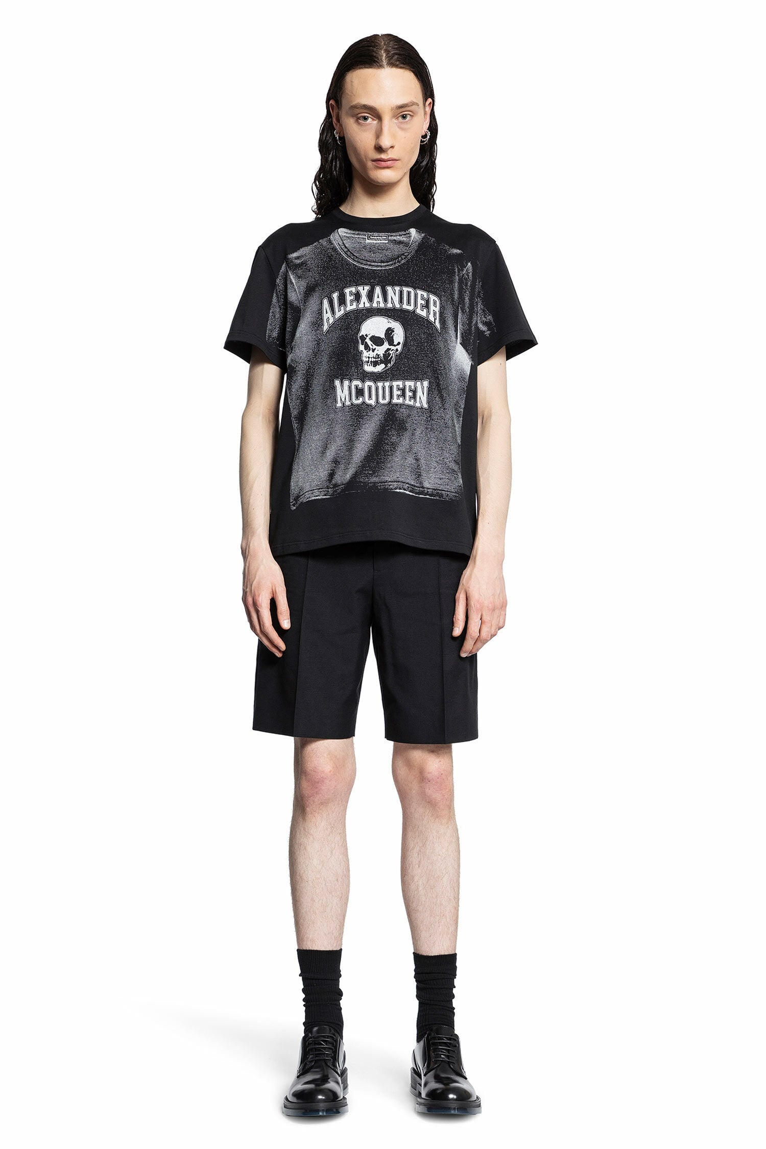Alexander McQueen ALEXANDER MCQUEEN MAN BLACK T-SHIRTS