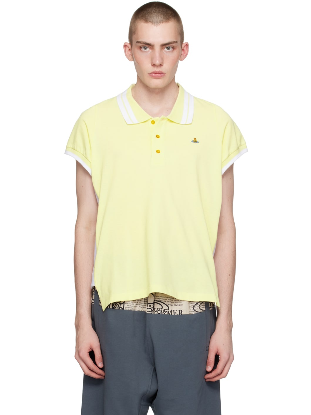 Yellow Striped Polo - 1