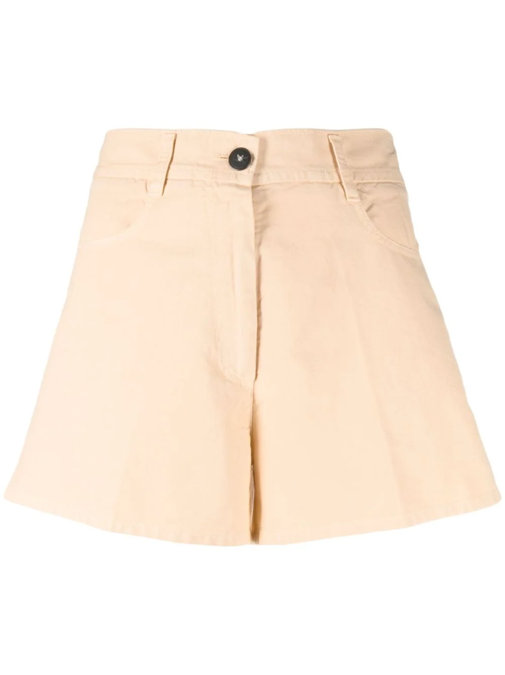 cotton canvas short shorts - 1